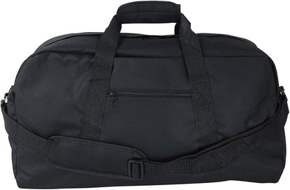 DALIX 18" Two Tone Duffle Bag Medium Black Red Blue Gold Pink Purple Gray