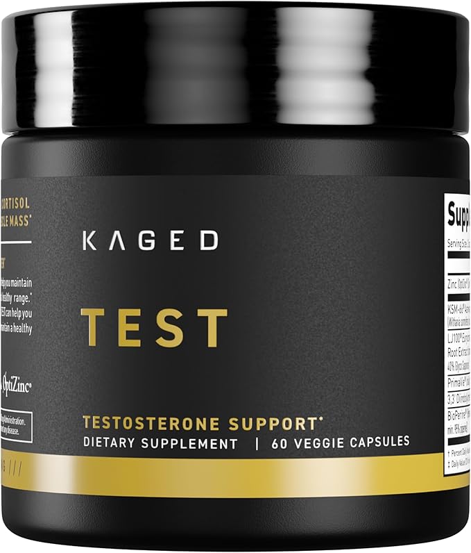 Kaged Test Capsules | Unflavored | Testosterone Booster Ferodrox | Premium Hormone Managment |