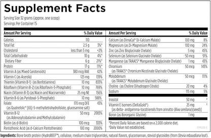 Designs for Health PaleoMeal - Bone Broth Protein Powder with 17g Protein, Meal Replacement Shake