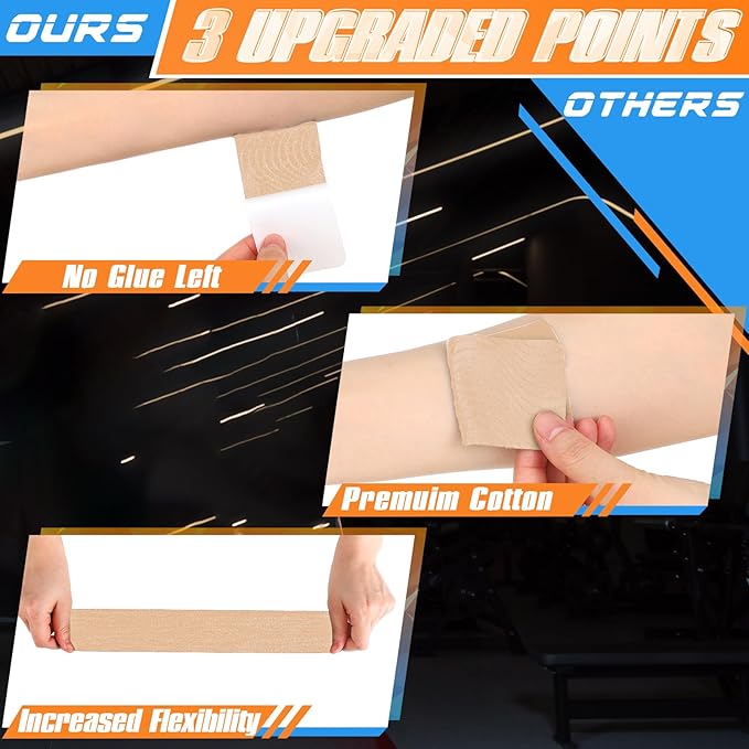 20 Count Kinesiology Tape for Shoulder Pain Relief Pre Cut Sports Waterproof Breathable Enhance