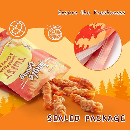 Jungle Calling Chicken & Sweet Potato Dog Treats ??Gluten-Free, Grain-Free, High-Protein Natural
