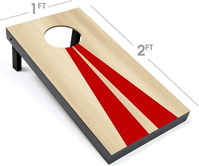 GoSports 2 ft x1 ft Portable Size Cornhole - Choose Classic or Wood Designs - Game Set with 6 Bean