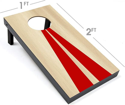 GoSports 2 ft x1 ft Portable Size Cornhole - Choose Classic or Wood Designs - Game Set with 6 Bean