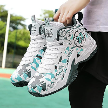 Boys Basketball Shoes Breathable Indoor Athletic Shoes Youth Outdoor Fashion Sneakers Comfortable