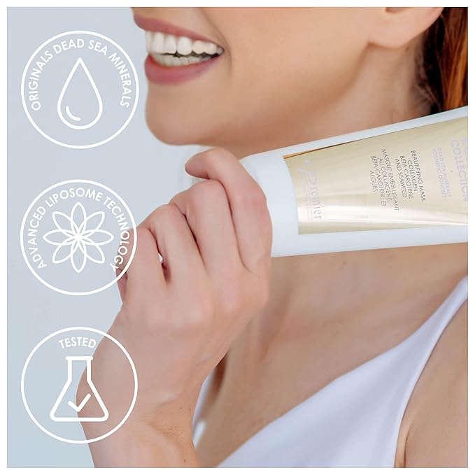 Premier Dead Sea Classic Beautifying Mask Collagen, Beta Carotene And Seaweed Reduces Blackheads