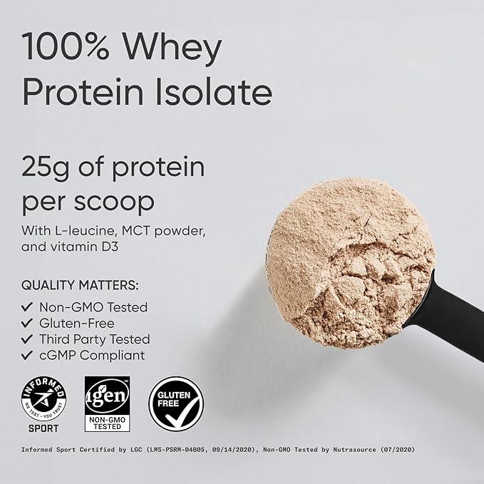 Sports Research Whey Protein - Sports Nutrition Whey Isolate Protein Powder for Lean Muscle