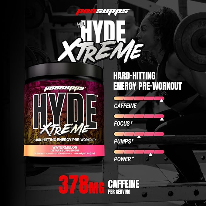 PROSUPPS Mr. Hyde Xtreme Pre Workout Powder with Creatine, Beta Alanine & Caffeine ??Extreme