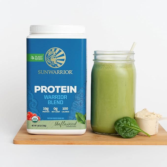 Vegan Organic Protein Powder Plant-based | BCAA Amino Acids Hemp Seed Soy Free Dairy Free Gluten