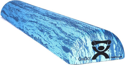 CanDo Blue Marble High Density EVA Foam Roller For Muscle Restoration, Massage Therapy, Sport