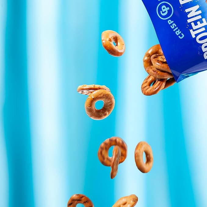 Crisp Power Protein Pretzels, Sea Salt, High Protein Vegan Keto Snack, 28 G Plant Based Protein