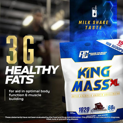 Ronnie Coleman Signature Series King Mass XL Mass Gainer Protein Powder, Muscle Gainer, 60g
