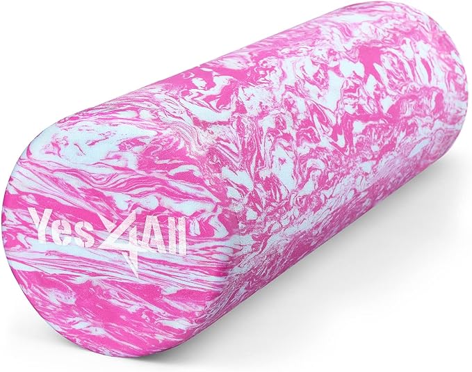 Yes4All EVA Firm Foam Roller for Back - Round Back Roller for Exercise, Yoga & Pilates 12/18/24/36