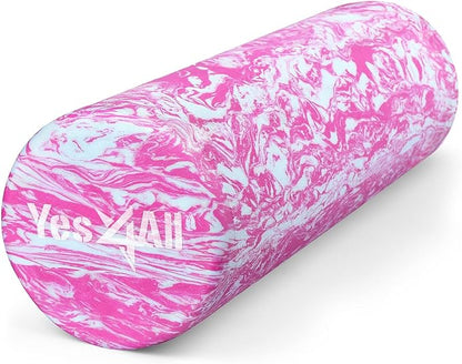 Yes4All EVA Firm Foam Roller for Back - Round Back Roller for Exercise, Yoga & Pilates 12/18/24/36
