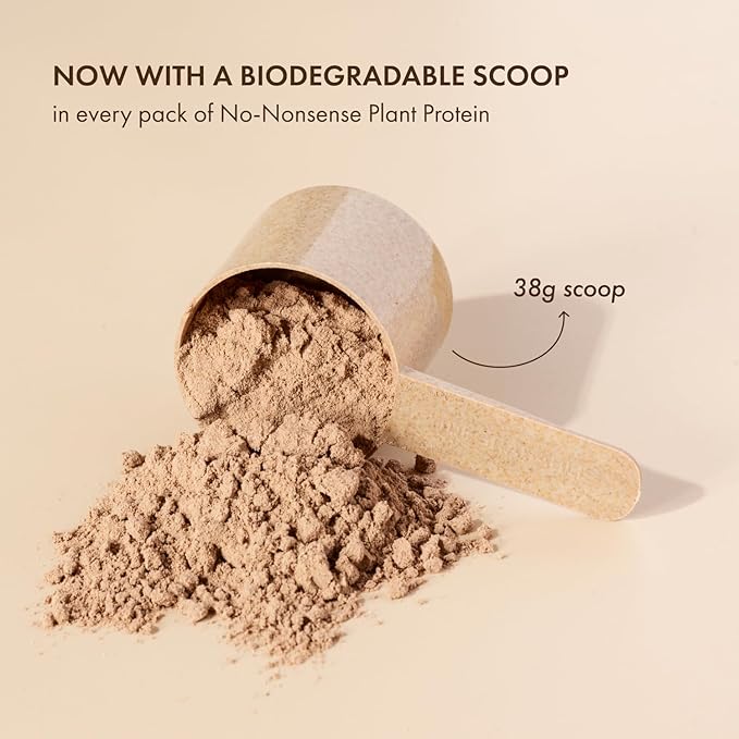 No-Nonsense Plant Protein, 21g Organic Brown Rice & Pea Isolate, Plant Based, Vegan, Gluten/Dairy