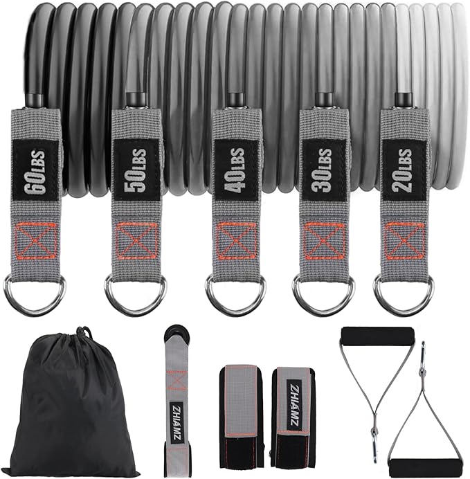 Resistance Bands with Handles, Single Resistance Bands, Exercise Bands with Handles, for Resistance