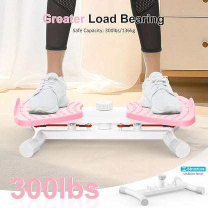 Waist Twister Ab Machine, 300 lbs Capacity Exercise Twist Board with Resistance Bands, Core Trainer