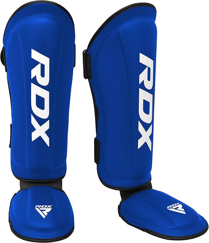 RDX Shin Guards Kickboxing Muay Thai, SATRA SMMAF Approved, Premium Maya Hide Leather, Leg Instep