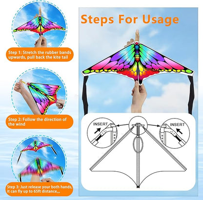 8 Pack Mini Kites for Boys Girls 3-5 6 7 8 Gift & Party Favors, Finger Launcher Kites Easy to Fly