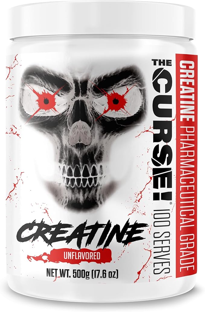 JNX SPORTS The Curse! Creatine Monohydrate Powder 100 Servings | Pure Micronized Creatine 5g Per