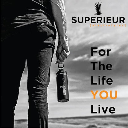 Superieur Electrolyte Powder Packets - Vegan Electrolyte Hydration Powder w/Sea Minerals - Keto