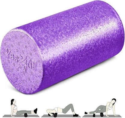 Yes4All High-Density EPP Round Back Roller Foam, Exercise Foam Roller for Yoga, Pilates &