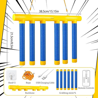 Reflex Challenge Game - Drop Sticks, Hand Eye Coordination, Reaction Training, 3 Adjustable Speeds