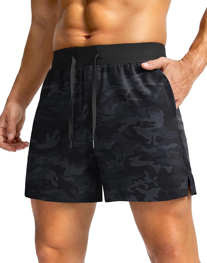 Men's Running Shorts with Zipper Pockets 9 Inch/ 7 Inch / 5 Inch Lightweight Quick Dry Gym Workout