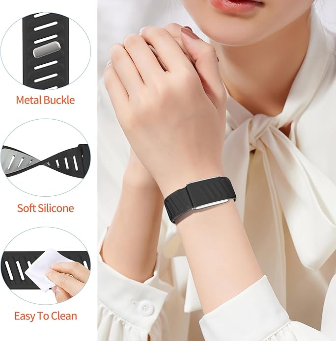 Sport Bicep Band Compatible with WHOOP 5.0 One and Peak, Soft Adjustable Silicone Waterproof