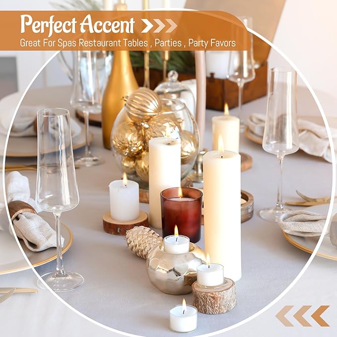 MTLEE Set of 60 White Pillar Candles Bulk 2 x 3, 2 x 5, 2 x 8 in Large Unscented Candle Tall