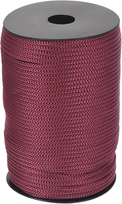 MECCANIXITY 5/32 Inch Polypropylene Rope Braided Ropes, 328ft Camping Rope Hollow Utility Cord for