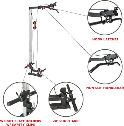 Sunny Health & Fitness Power Zone Strength Rack Power Cage - 1000 LB Weight Capacity, Spotter Bar