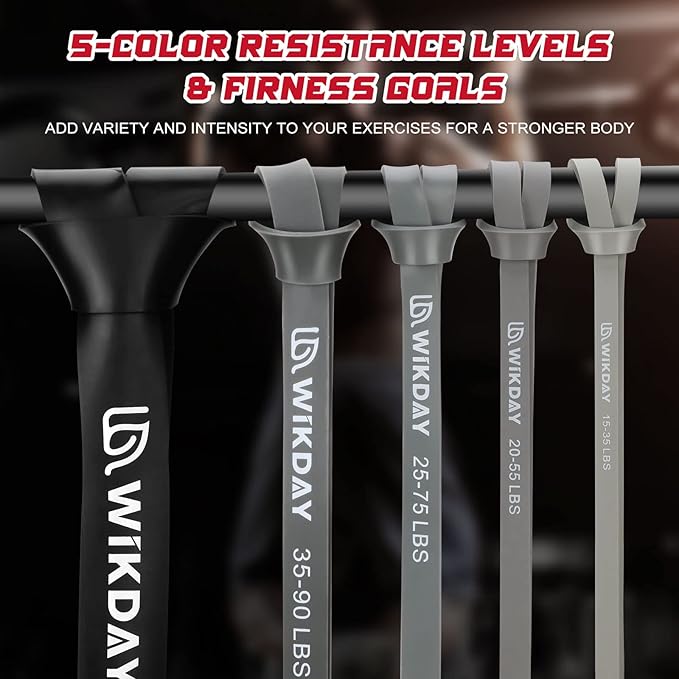 Resistance Bands, Pull Up Bands, Workout Bands for Exercise, Thick Heavy Resistance Band Set with