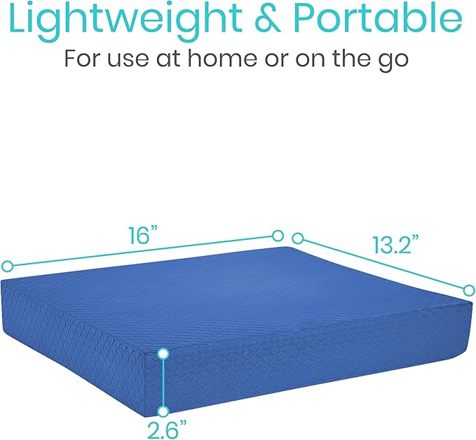 Vive Balance Pad - Foam Large Yoga Mat Trainer for Physical Therapy, Stability Workout, Knee and