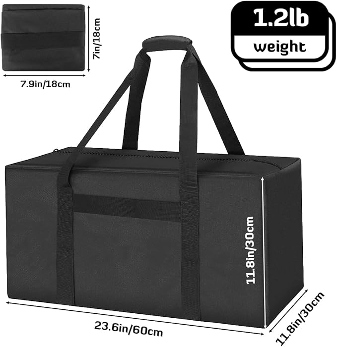 INFANZIA 24inch Sports Duffel Travel Bag, 56L Duffel Tote Bag with Upgrade Zipper, Water Resistant