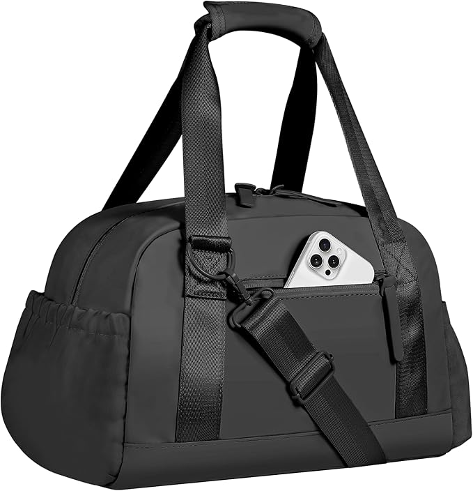 Small Gym Bag 14 inch for Women & Men Mini Gym Duffel Bag with Wet Compartment Waterproof Travel