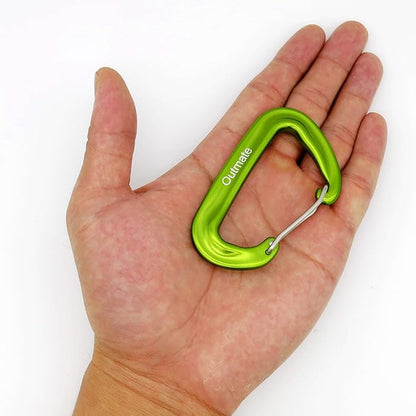 12kN 3.2"x2" Heavy-Duty Carabiner Clips - Durable, Lightweight Aluminum Alloy Carabiners for