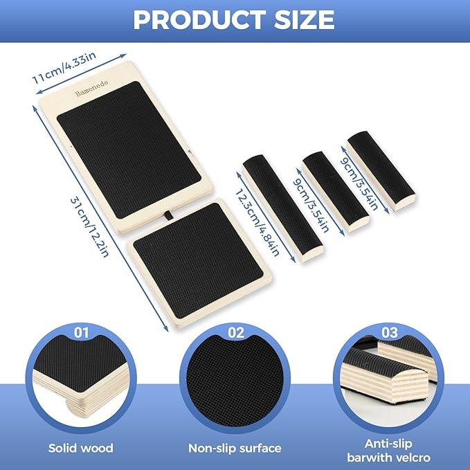 Ankle Board, Foot Strengthener, Axis Board, Single Leg Balance Board, Blackboard Foot Trainer,for