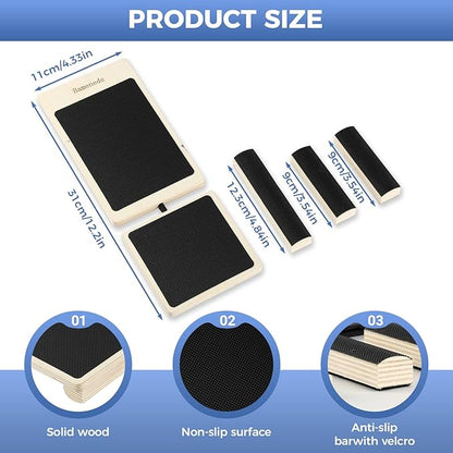 Ankle Board, Foot Strengthener, Axis Board, Single Leg Balance Board, Blackboard Foot Trainer,for