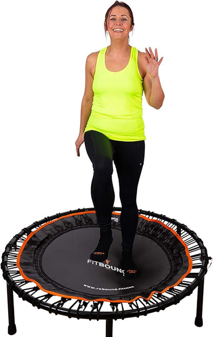 MXL FIT Bounce PRO Bungee Rebounder - Premium Indoor Mini Trampoline for Adults and Kids, Silent