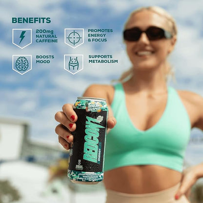 REDCON1 Energy High Performance Drink, Baja Bomb - Zero Sugar Energy Drink with Alpha GPC Nootropic