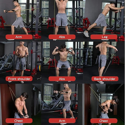 WHATAFIT Resistance Bands, Exercise Bands，Resistance Bands for Working Out, Work Out Bands with