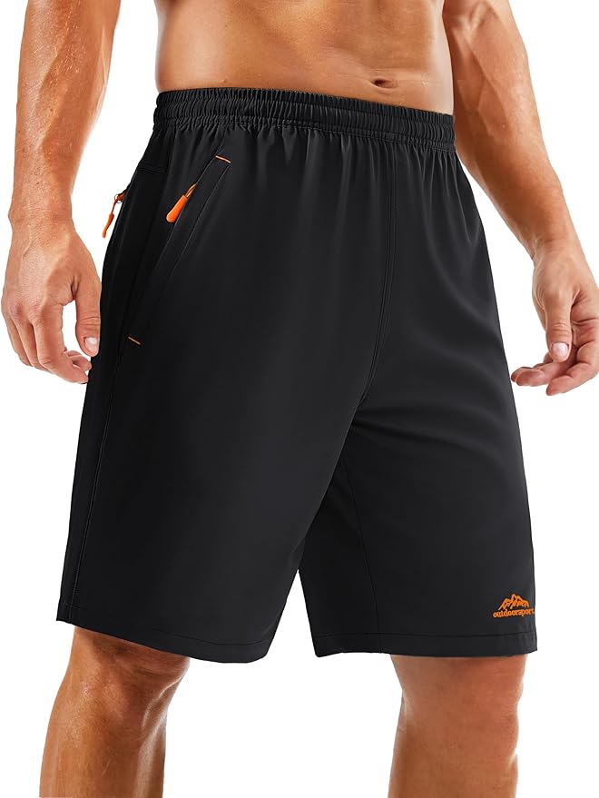 TACVASEN Men's Running Athletic Shorts 9" Quick Dry Workout Gym Shorts Lightweight Summer Shorts 3
