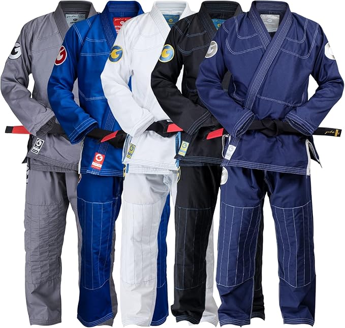 Gold BJJ Aeroweave Jiu Jitsu Gi - Ultra Lightweight BJJ Gi - Preshrunk Brazilian Jiu Jitsu Uniform