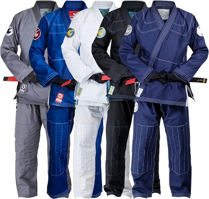 Gold BJJ Aeroweave Jiu Jitsu Gi - Ultra Lightweight BJJ Gi - Preshrunk Brazilian Jiu Jitsu Uniform