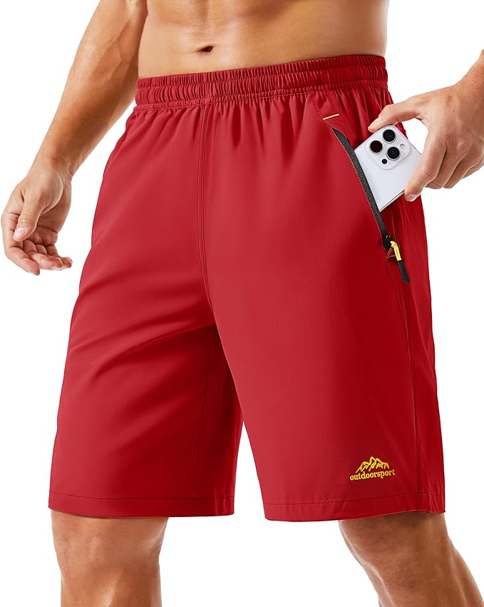 TACVASEN Men's Running Athletic Shorts 9" Quick Dry Workout Gym Shorts Lightweight Summer Shorts 3