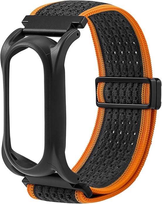 Adjustable Smartwatch Soft Woven Nyon Wristband + Protective Case Base fits for PLAUD AI NotePin