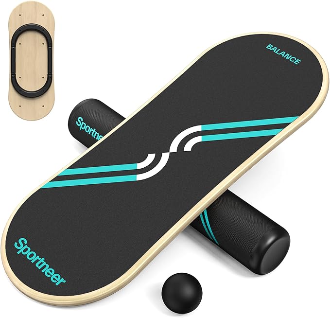 Sportneer Balance Board 7 Modes Wobble Board with Adjustable Stoppers Exercise Balancing Stability