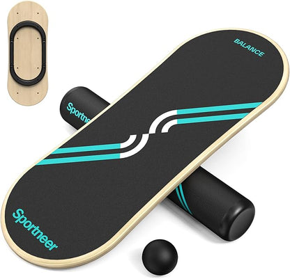 Sportneer Balance Board 7 Modes Wobble Board with Adjustable Stoppers Exercise Balancing Stability