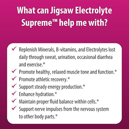 Jigsaw Health Electrolyte Supreme | Broad Spectrum of Electrolytes + Trace Minerals | Berry-Licious