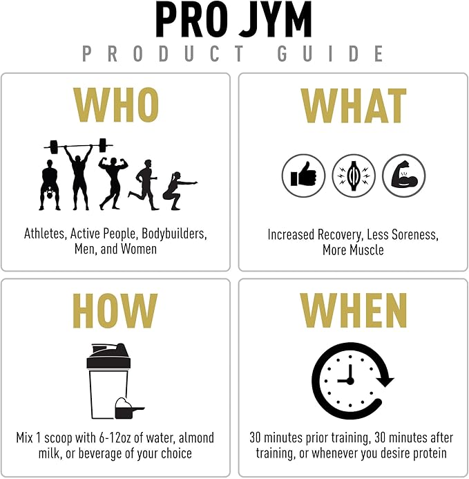 JYM Supplement Science Pro JYM Tahitian Vanilla Protein Powder - Whey Protein Isolates, Casein, &